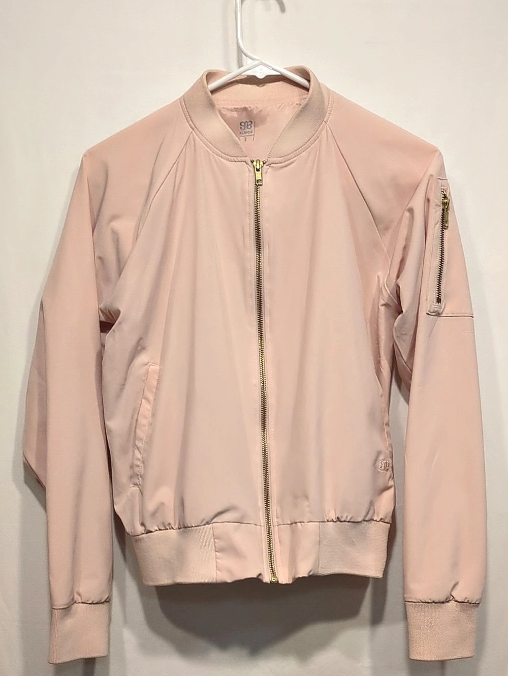 ALBION Pink Bomber Jacket Size Small Like New